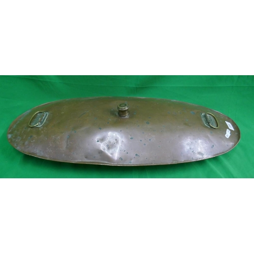 255 - Large copper warming pan