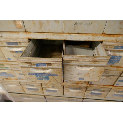 271 - Metal drawer unit - Approx W: 92cm D: 31cm H: 204cm