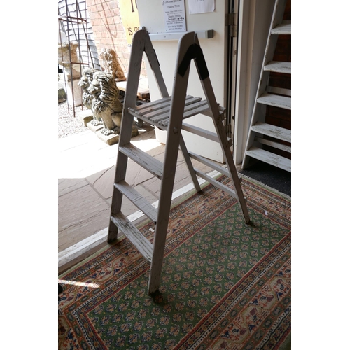 277 - 2 vintage wooden step ladders