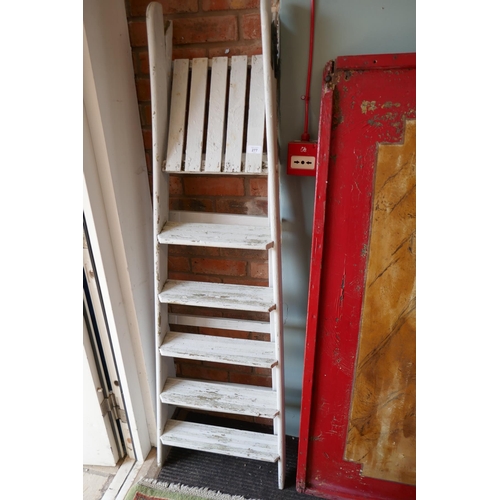 277 - 2 vintage wooden step ladders