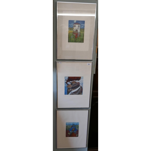 280 - Set of 3 L/E signed prints 25/50