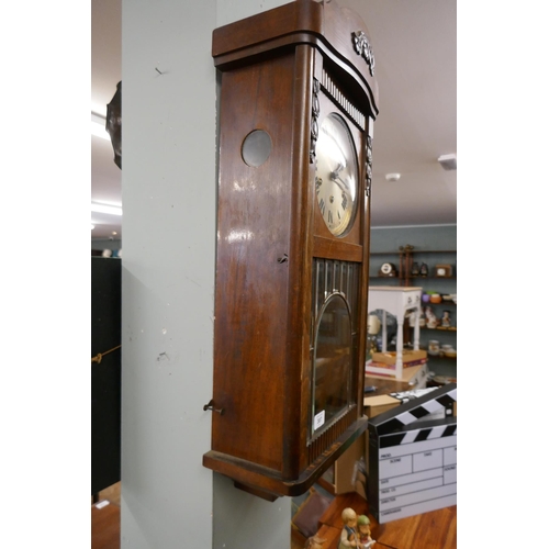 307 - 1920's Art Deco wall clock with Westminster chimes