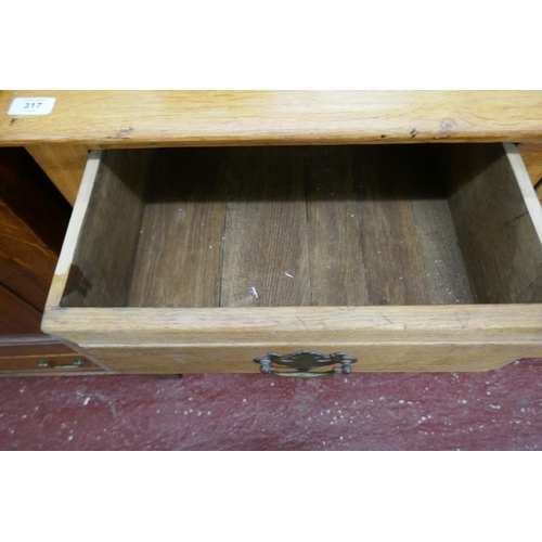 317 - Oak dresser base - Approx W: 153cm D: 45cm H: 84cm