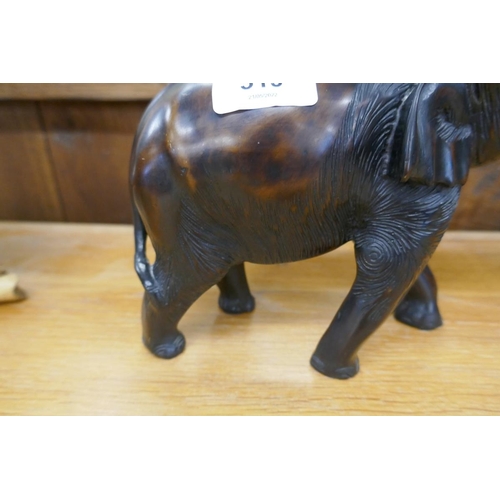 319 - Bronzed elephant figure - Approx height: 23cm