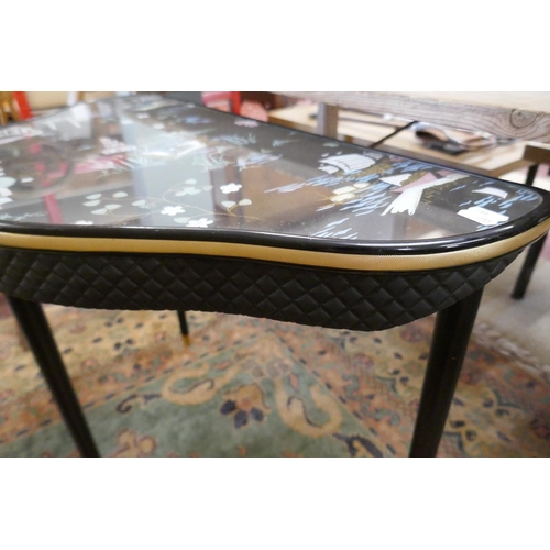 320 - Oriental retro demi lune table