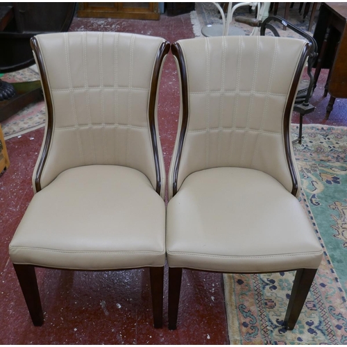 322 - Set of 6 good quality dining chairs