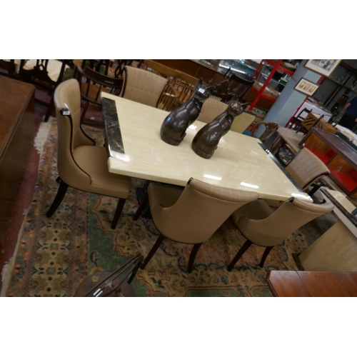 322 - Set of 6 good quality dining chairs