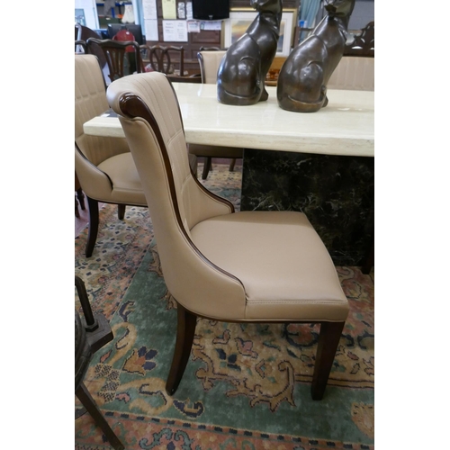 322 - Set of 6 good quality dining chairs