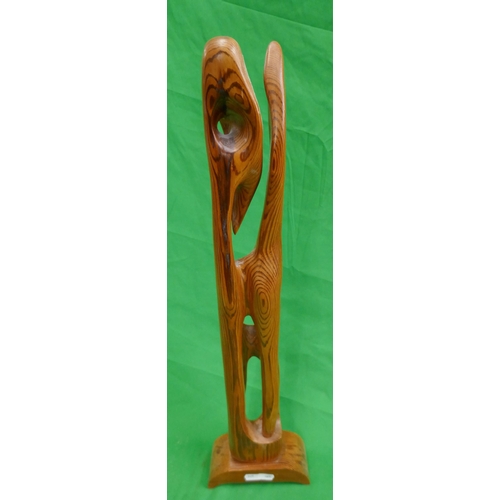 330 - Pine wood carving by G Hartley Bennett C1965 in Pebworth - Approx height: 61cm