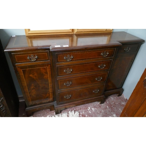 331 - Inlaid mahogany sideboard