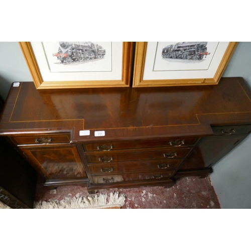 331 - Inlaid mahogany sideboard