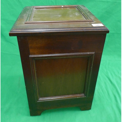 340 - Antique mahogany coal box