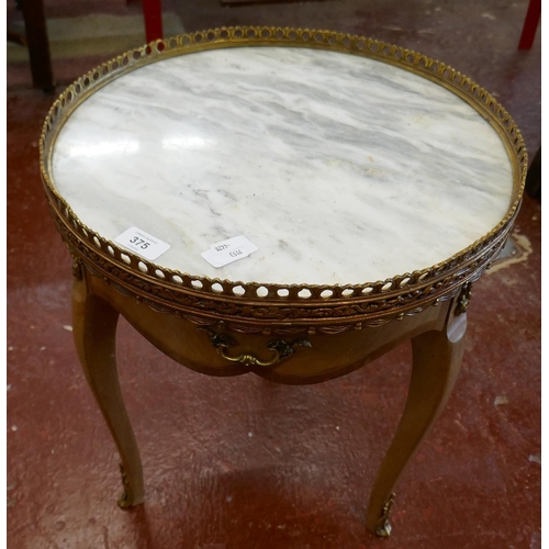 375 - Small French table with ormolu mounts