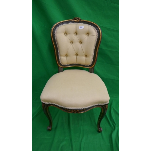 390 - French button back chair