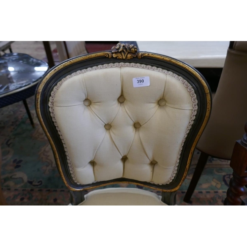 390 - French button back chair