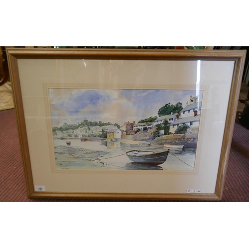 397 - Watercolour David Thomas - Approx image size: 50cm x 29cm