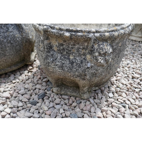 433 - Pair of stone planters