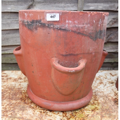 447 - Terracotta strawberry planter