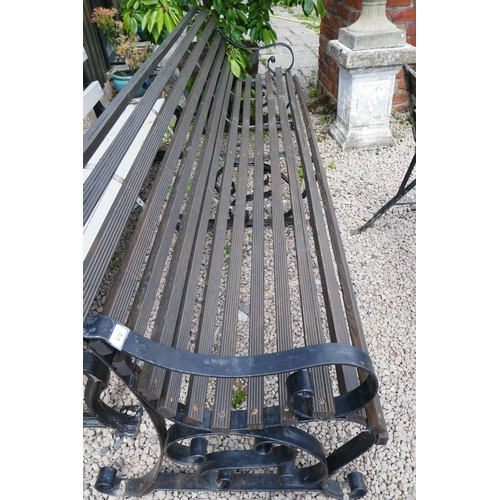 472 - Garden bench - Approx length: 241cm