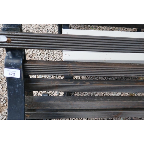 472 - Garden bench - Approx length: 241cm