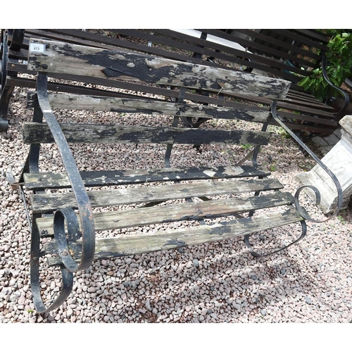 473 - Garden bench - Approx length: 119cm