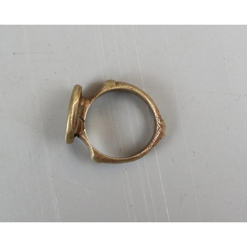 62 - Ancient orichalcum seal ring