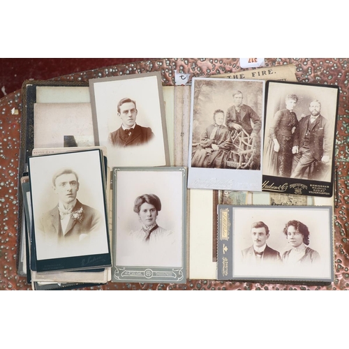 93 - 2 early well populated photo albums