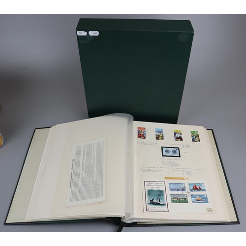 96 - A Stanley Gibbons Album of Guernsey C.I. Stamps beautifully presented and written up. Both mint some... 