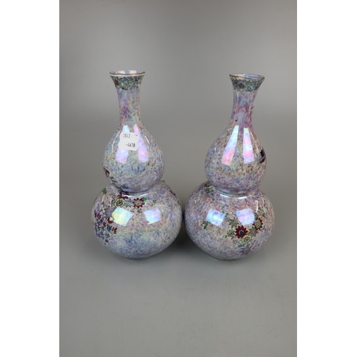 99 - Pair of Art Deco vases/lamp bases by A G Harley Jones circa 1923 - Approx height: 26cm