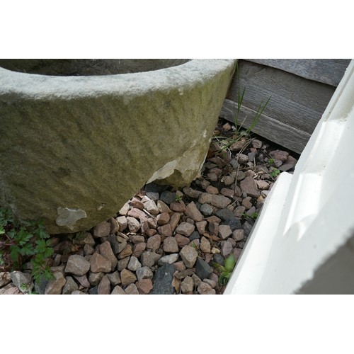 458 - Carved stone flat trough