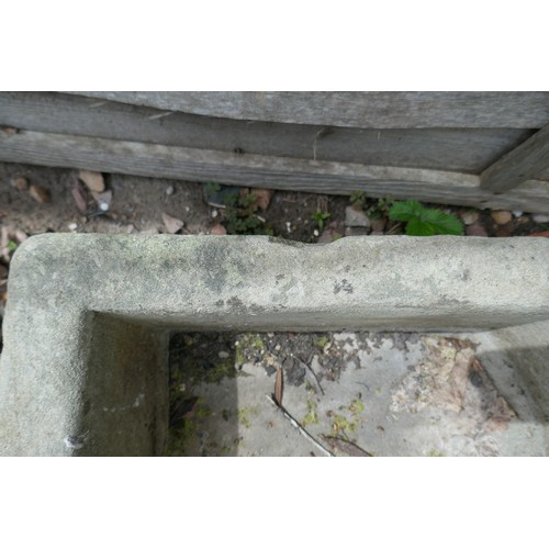 458 - Carved stone flat trough