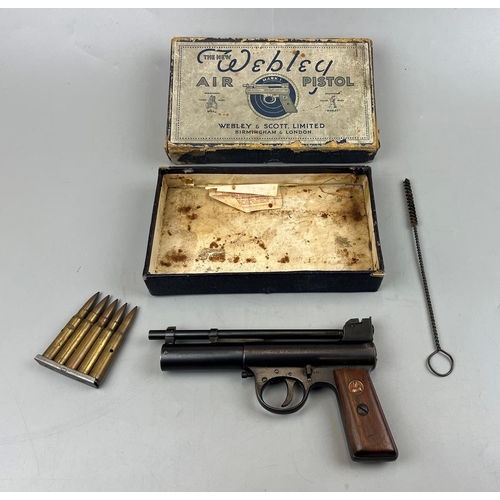 101 - Webley & Smith mark 1 .22 air pistol with original box