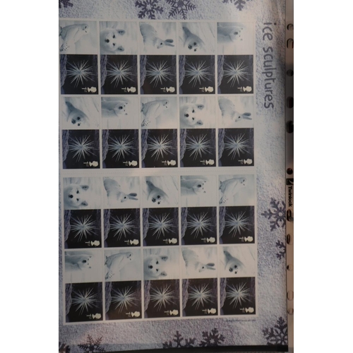 110 - 9 well populated stamp albums