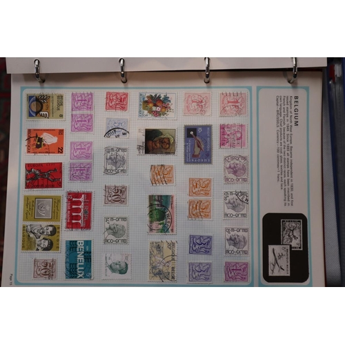 110 - 9 well populated stamp albums