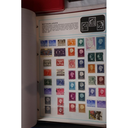 110 - 9 well populated stamp albums