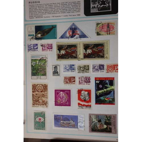 110 - 9 well populated stamp albums