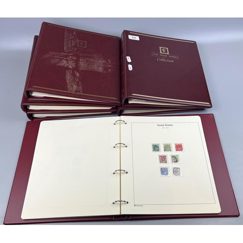 111 - Stamp collection (red albums)