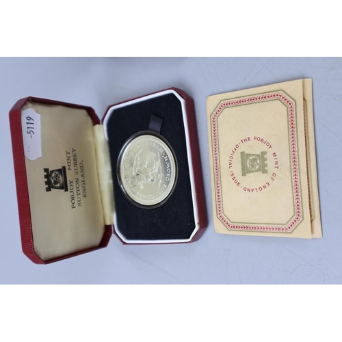 115 - 5 silver proof coins