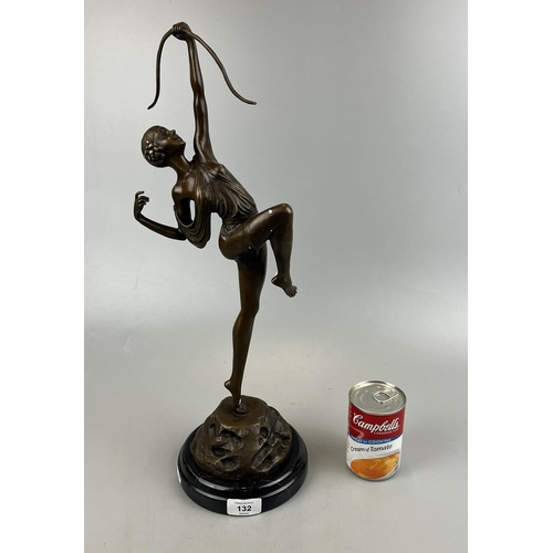 132 - Bronze Diana the Huntress figure - Approx. height: 50cm