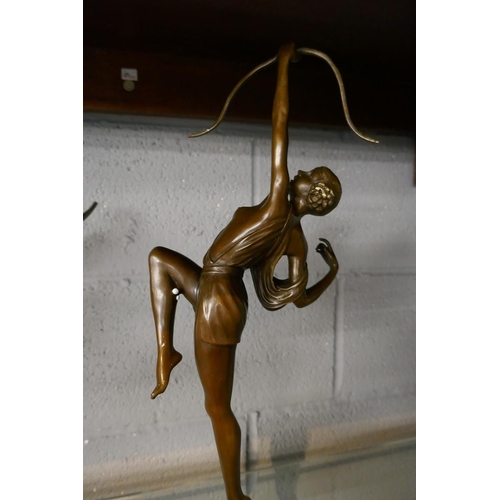 132 - Bronze Diana the Huntress figure - Approx. height: 50cm