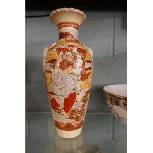 136 - Oriental vase and jug