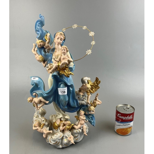 139 - Mary Queen of Heaven ceramic figure - Approx. height: 42cm