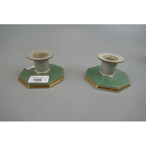 165 - Pair of Royal Copenhagen candlesticks