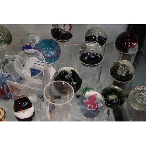 171 - Collection of signed paperweights to include Caithness and Selkirk