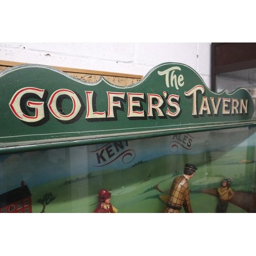 323 - The Golfers Tavern Kent Ales advertising cased diarama