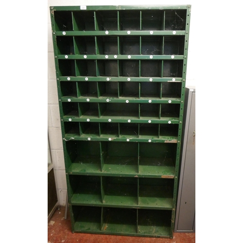 329 - Industrial shelving unit - Approx: W: 92cm D: 30cm H: 186cm