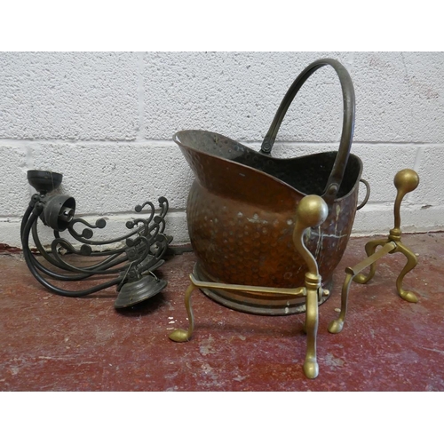 336 - Metalware to include coal scuttle