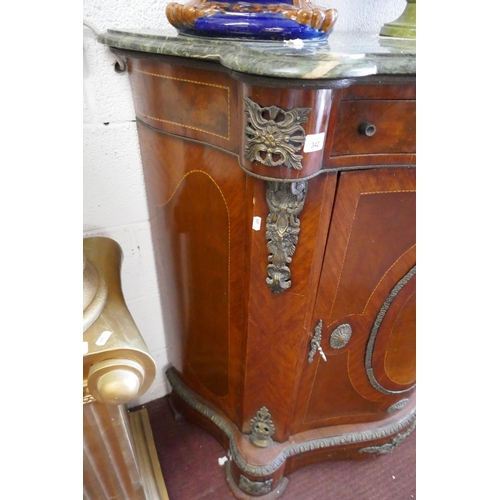 342 - French marble top cabinet - Approx: W: 111cm D: 46cm H: 107cm