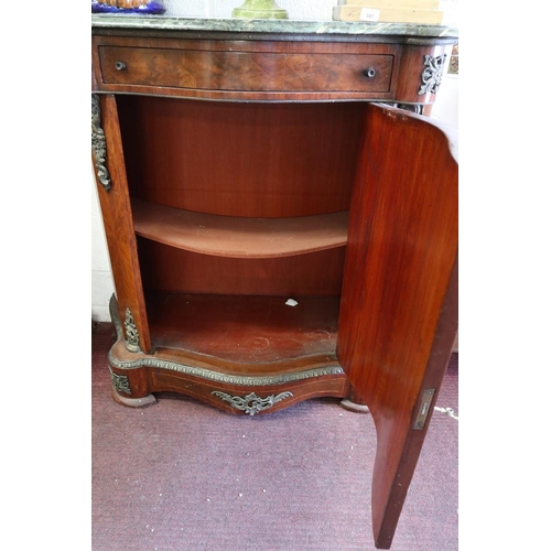 342 - French marble top cabinet - Approx: W: 111cm D: 46cm H: 107cm