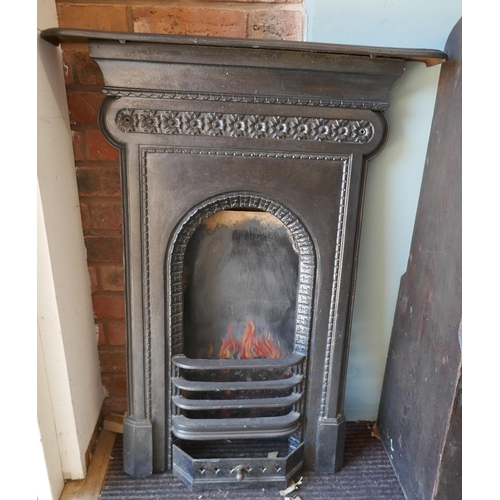 346 - Cast iron fire surround to include fire